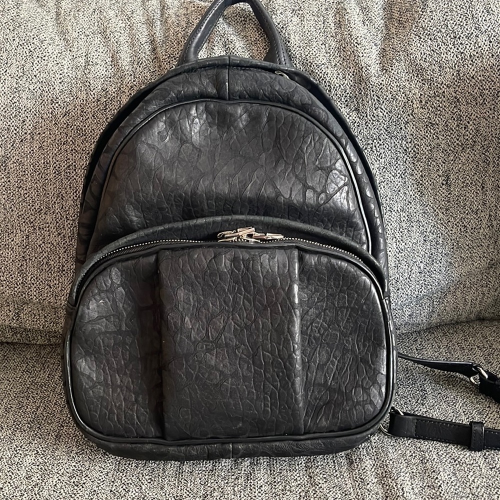 Alexander Wang dumbo backpack black and silver